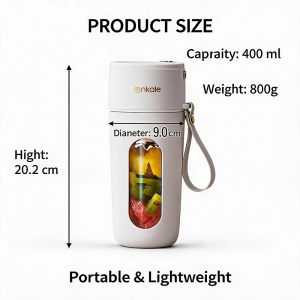 Powerful 10-Blade Head Wireless Wireless Juicer Cup 400ML Typce-C Charging Juice Cup Portable Multi-functional 榨汁杯
