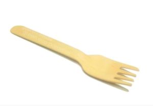 Wooden Disposable Fork [Brown] 50 or 100 pieces | Strong Eco Fork