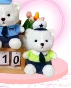 Gấu Bông Gấu Teddy Bear Đội Mũ Mặc Áo 2 Màu Xanh Lá - Xanh Dương HADA