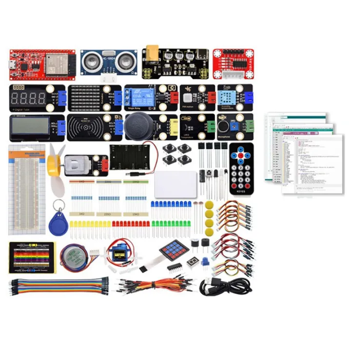 [cu ]ESP32 Basic Learning Kit Electronic Components Sensors Modules ...