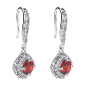 Stylish Square Zirconia Earrings Sparkling Earrings Perfect for Enhancing Elegance in Both Casual and Formal Event