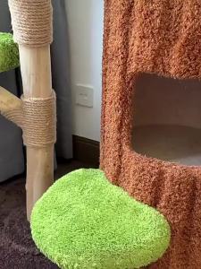 Natural Loofah Cat Chew Toy Dental Cleaning Interactive Teaser for Boredom Relief