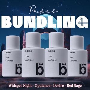 Paket Isi 4 Botol Parfum Bjorka EDP (RED SAGE- OPULENCE - DESIRE MOMENT - WHISPER NIGHT) Perfume Parfume