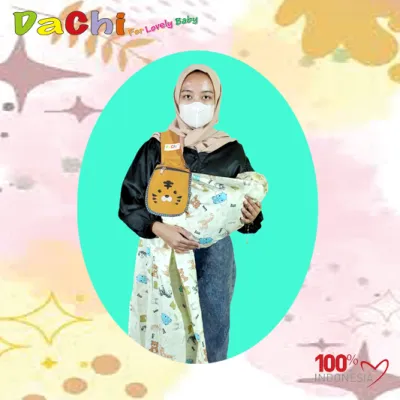 Gendongan Bayi Samping Sling Saku Ikan