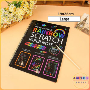 Colorful Scraping Painting Magic Scratch Art Painting Paper Manual Drawing Toys Kids Education Toy