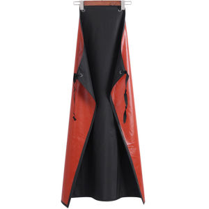 Heavy Duty PU Apron Waterproof Chef Butcher Antifouling Work Aprons Black BBQ Kitchen Cooking Bibs