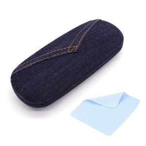 Fashion denim glasses box exquisite canvas set box anti-pressure anti-fall myopia sunglasses glasses box accessories