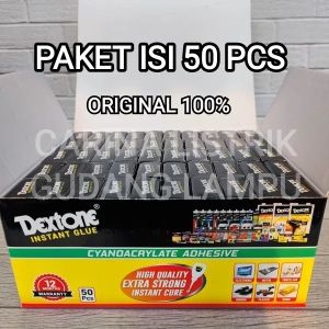 PAKET ISI 50pc DEXTONE LEM KOREA ASLI BESI TETES SETAN CAIR SUPER KUAT
