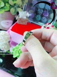 Nhẫn inox vàng cao cấp thời trang sang trọng size7