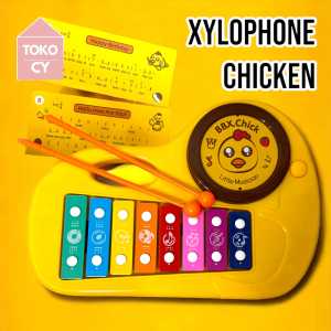Mainan Anak Xylophone Drum Metallophone Ayam Kuning BBX Chick