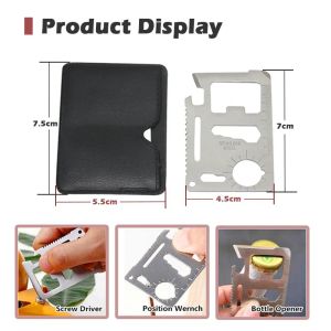 Swiss Card Knives FREE Wallet Case 11 in 1 Multi Outdoor Camping Military Wild Life Saving Tool Mini Army Knives Hiking Knife Card
