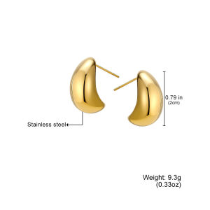 Anting Tusuk Titanium Anti karat /Premium earring stainless stell gold plated anting hypoallergenic/Perhiasan Fashion wanita/Anting korea Hoop simpel