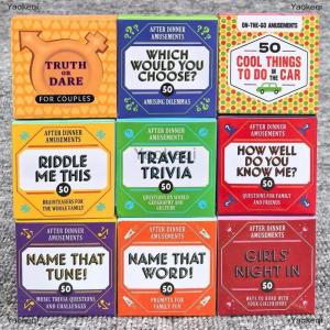 [COD] Yaokeqi 1 Set Christmas Halloween Thanksgiving Gift Mini Size Cards Game After Dinner Amusements Card Game For Family And Friends Party