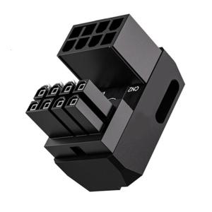 8Pin GPU Bộ chuyển đổi điện 180 độ góc cạnh kết nối nhôm cho đồ họa đảo ngược Bộ chuyển đổi điện đồ thay thế bộ chuyển đổi
