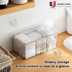 [Local Seller] First Aid Box Medical Box Tool Box Emergency First Aid with divider Japanese Style Minimalist Transparent