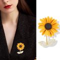 Bros Pin Bunga Matahari lucu Motif Bunga Desain Fashion Aksesoris Pakaian Pin. 