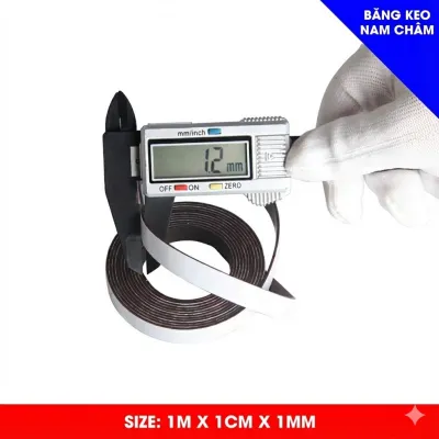 Nam châm dẻo có băng keo cuộn dài 1m 2m 3m làm bảng tên ghi thông tin lên bảng từ tủ lạnh rèm cửa sổ lưới tản nhiệt