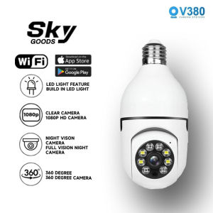 CCTV Camera Connect Cellphone HD 1080MP Dual Camera With Audio And Speaker Wifi Connect 360 Solar Outdoor Waterproof Bulb Infrared Night Vision Rotatable 360 Automatic Tracking IP Security Cameras