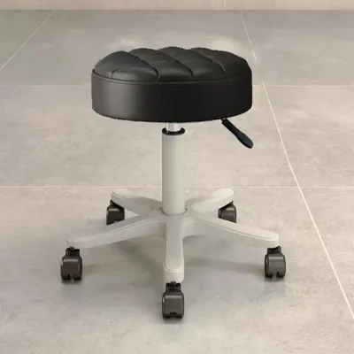 Swivel Round Stool Hydraulic Chair Adjustable Height Bar Stool Spa Beauty Salon Chair Lounge Roller Chair Kursi Bar Bulat Kursi Putar Hidrolik