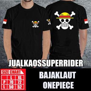 BAJU KAOS DISTRO BAJAK LAUT ONEPIECE JOLLY ROGER