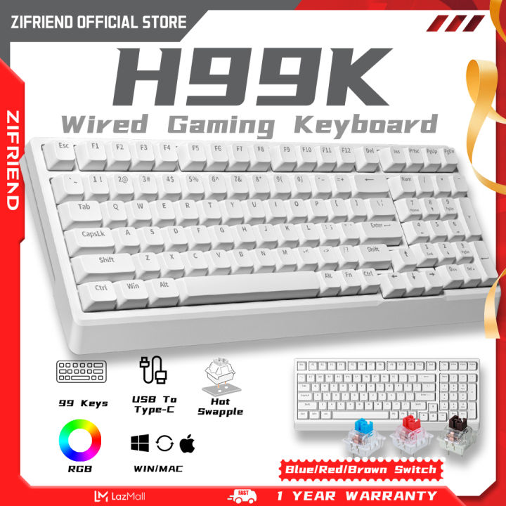 Zifit 98K / H99K 99 Phím Mini Bàn Phím Cơ Bàn phím chơi game có dây 3 ...