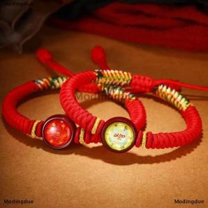 [COD] Modingdue 12 Zodiac Eight Patron God Of Wealth Benmingfo Patron Smulet Red Rope Hand-woven Adjustable Hand Rope Bracelet