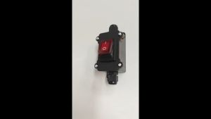 Inline Power Cord 110V-220V 12V-24V Marine Rocker Switch on Off Waterproof IP67 Junction Box 20A High Current Connetor Outdoor