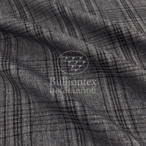 ผ้าพาวเวอร์ เพลด Power Plaid ผ้าลายสก็อต ตัดสูท กางเกงทำงาน เอี๊ยม ผลิตเองในไทย ขนาด 1 หลา พร้อมส่ง