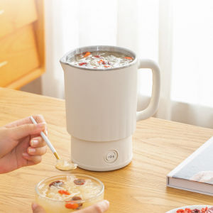 Travel Foldable Electric Kettle800ML Collapsible Stainless Steel KettlePortable Electric Kettle for Home and Out Use