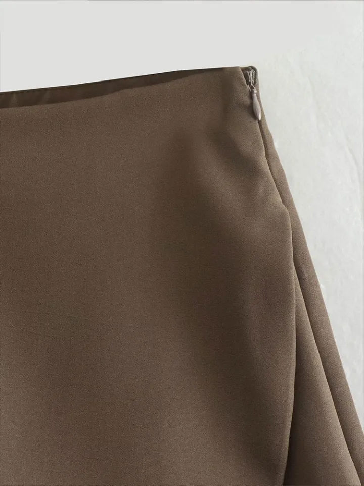 Willshela Women Fashion Solid Skirts Shorts Vintage High Waist