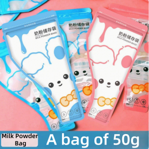 30pcs Portable Milk Powder Storage Bag Double-track Sealed Milk Powder Bag for Baby Leakproof Disposable Double-track Sealed Milk Leakproof Powder Bags