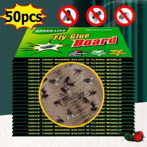 10/20/30/50Pcs Indoor Outdoor Fly Catcher Board / Mosquito Glue Sticker / Non-Toxic Humidity-Resistant Insect Catcher / Toxic Insect Bug Trap