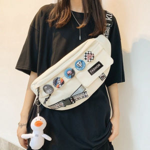 Cool selempang bag badge lelaki beg badan kecil lelaki kasual hari selempang dada beg korea sukan dada bag