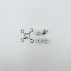 Onefashionmall Kancing Jeans 1Set Logam Simple Adjustable Bunga Daisy Pengecil Gesper Pengait Celana Denim Logam Penyesuai Lingkar Pinggang Bisa Lepas Pasang RM001