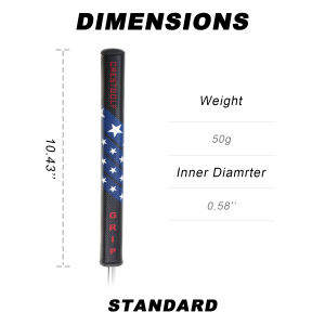 CRESTGOLF Putter Grips U.S TOUR Golf Flag Putter Grips PU Golf Club Grips Antiskid Golf Grip
