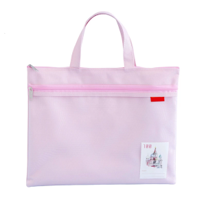 A4 Double Zip Document Folder File Folder Document Organizers Handheld Document Bag Storage Bag for Student