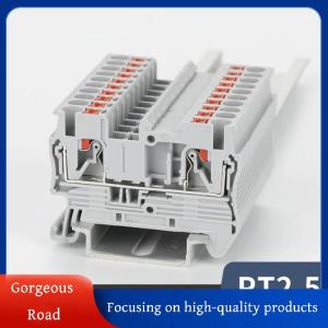 [Gorgeous] Hot Sale QNEY Shyli 10Pcs Din Rail บล็อกเทอร์มินัล PT-2.5 Push In ฤดูใบไม้ผลิสกรู