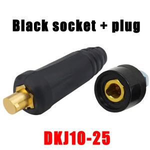 1 Set Dkj10-25 European Welding Machine Cable Wire High Performance Welding Cable Connector Plug