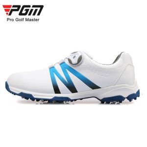 PGM Mens Golf shoes for men and males for sports Rotating button shoelace sneakers for Golf sports Non-slip waterproof