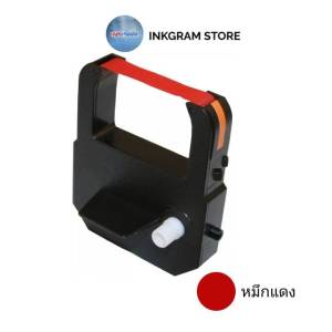 NIDEKA AP-20 ผ้าหมึกเครื่องตอกบัตร สำหรับเครื่องตอกบัตร NIDEKA AP-20 ตลับหมึก สีดำ-แดง
