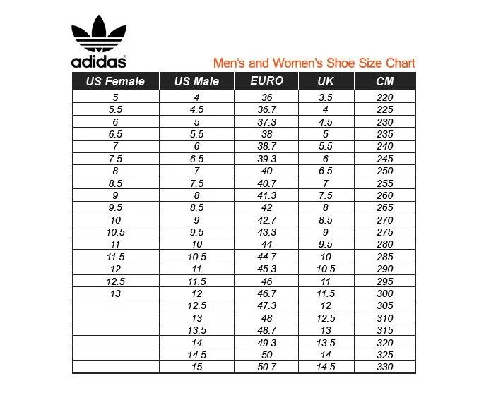 Adidas prophere size store chart