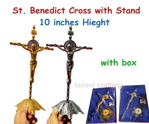 Saint Benedict with Stand High Quality