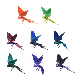 Khớp nối linh hoạt khớp nối fidgety Đồ chơi máy tính để bàn vật nuôi trang trí 3D in nuốt thực tế chim nuốt bức tượng nhỏ