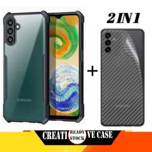 PROMO PAKET 2 IN 1  CASE SAMSUNG GALAXY A25 4G / A25 5G / A15 4G / A15 5G / S23 FE 5G / A05 / A05S 2023 / A24 4G LTE / A14 5G / A04S 2022 Ultra Slim Shockproof Transparent Premium Softcase Anti Fall