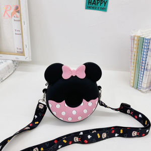 RR Cute Mini Crossbody Bag Multipurpose Cartoon Silicone Coin Purse Portable Shoulder Bag for Girls Bag