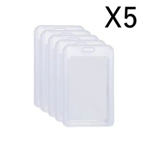 Sampul Kartu ใสกันน้ำ10/5ชิ้นเคสซองใส่บัตรพลาสติกแข็งบัตรเครดิตธนาคารซองบัตรประจำตัวป้องกัน