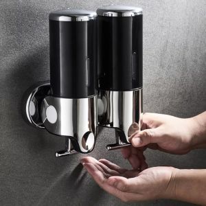 BESTWEST Moisture-proof Bathroom Soap Dispenser Wear-resistant Waterproof Hand Sanitizer Holder Bathroom Accessories Detachable Wall Mount Dispenser Bathroom
