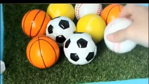 6pcs/set Stress Ball Hand Therapy Stress Relief Squeeze Soft Foam Ball 6cm