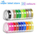 Super label 1pcs 9MM 6MM 12MM Dymo 3D Plastic Embossing Tape for Embossing Label Maker PVC LABEL DYMO 1610 12965 1880 1540 Motex E101. 