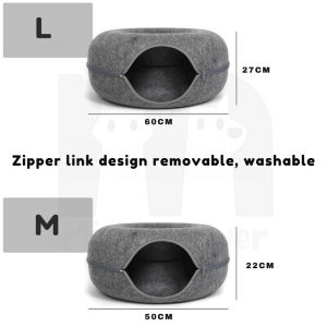 【Mi Pet Lover】Detachable & Washable Donut Bed Cat Tunnel Bed